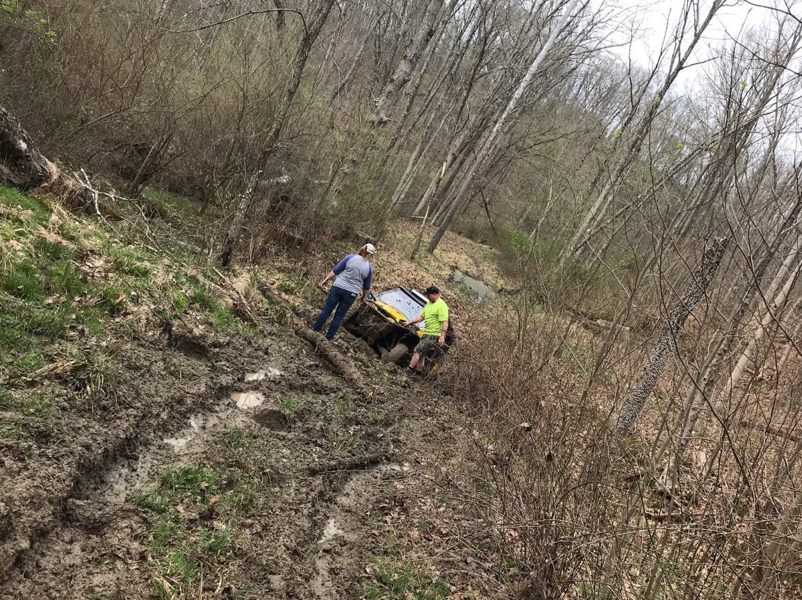 Chad and Darci in Mud Hole