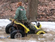 Brad in Creek 02/03/08