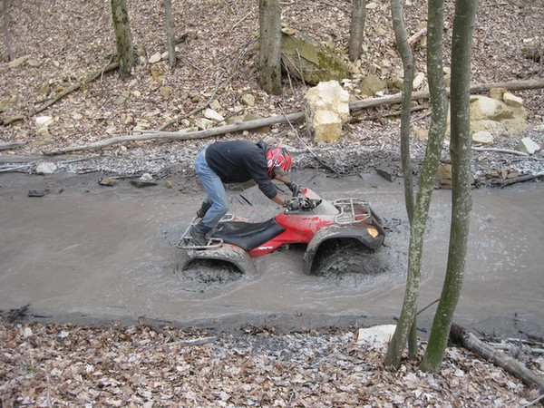 David in Mud Hole 03/24/09