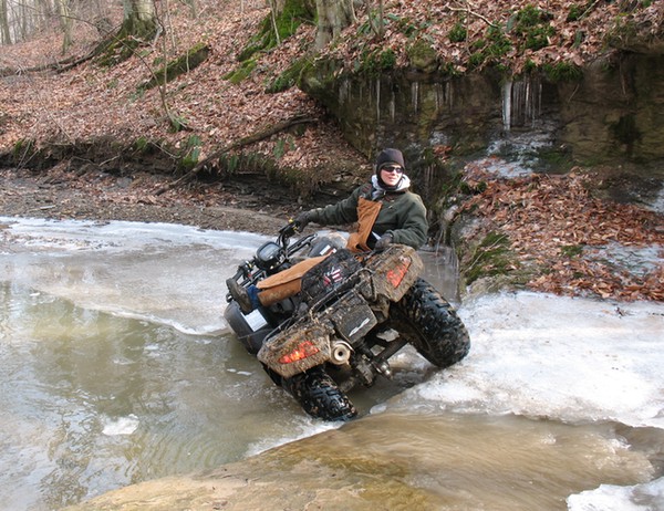 Gayla in Creek 02/03/08